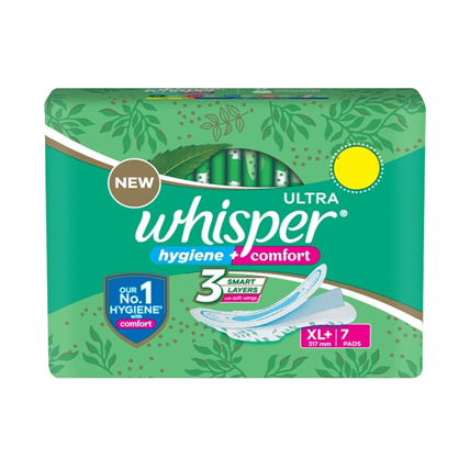 Whisper Sanitary Pads Ultra Hygiene Comfort XL